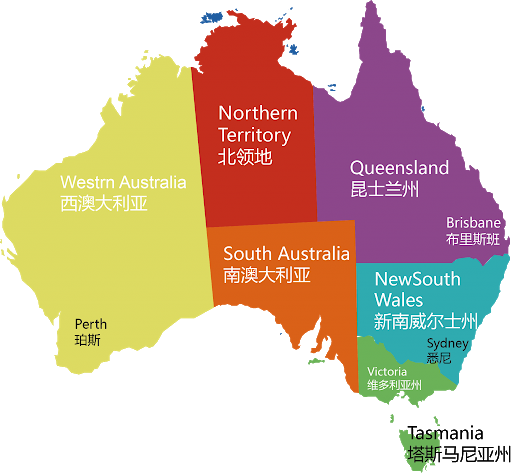 澳洲中小学留学地图